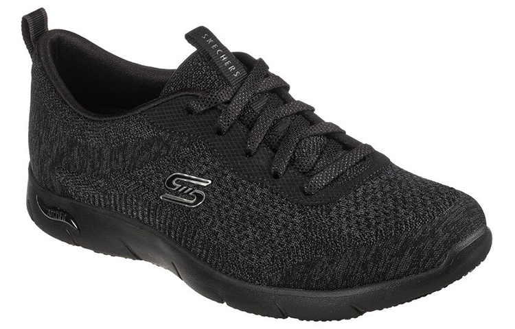 Lookbook (W) Skechers Arch Fit Refine ''Lavish All-Black'' Dames Sneakers Zwart 104272-BBK