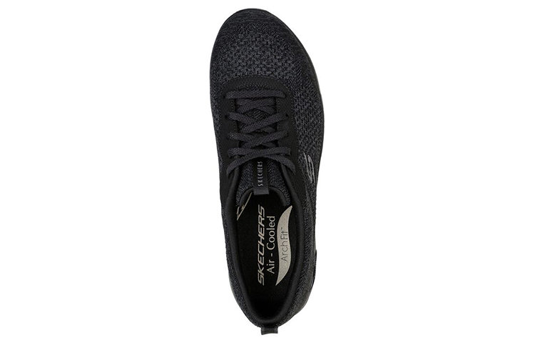 Shop (W) Skechers Arch Fit Refine ''Lavish All-Black'' Dames Sneakers Zwart 104272-BBK