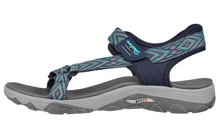 (W) Skechers Arch Fit Reggae Sandal 'Blue Grey'