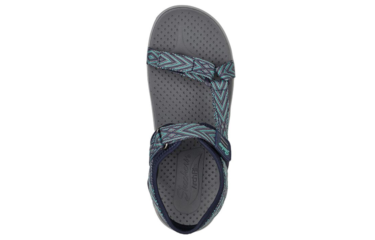 (W) Skechers Arch Fit Reggae Sandal 'Blue Grey' 圖 4