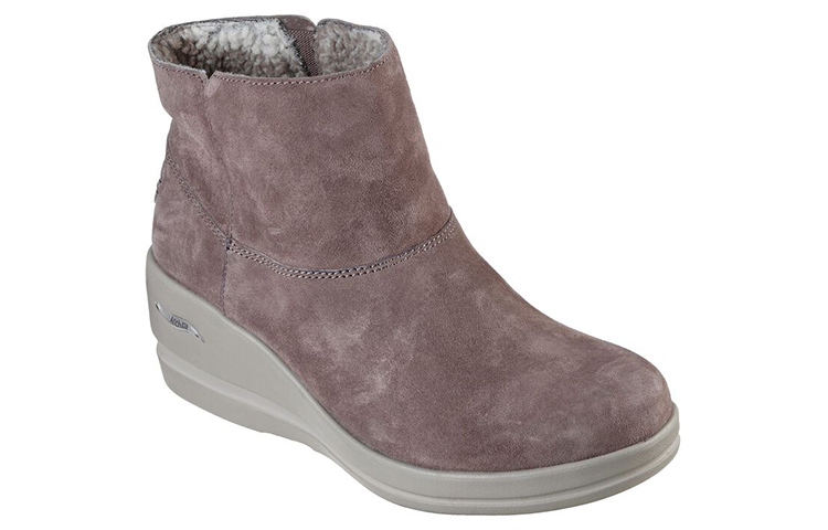 Lookbook (W) Skechers Arch Fit Rise 'Pink High-Top' Sepatu Tinggi Wanita 144471-DKTP