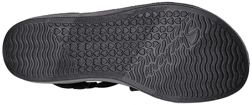 (Women) Skechers Arch Fit Rumble 'Black Wedge Sandal' 119265-BLK Purchase (Women) Skechers Arch Fit Rumble 'Black Wedge Sandal' 119265-BLK