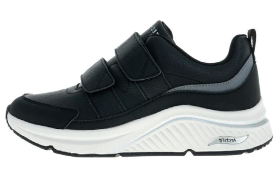 (Women) Skechers Arch Fit S-Miles Shoes 'Black White' 155571-BLK