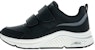 (W) Kasut Skechers Arch Fit S-Miles 'Hitam Putih' 155571-BLK