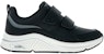 (W) Kasut Skechers Arch Fit S-Miles 'Hitam Putih' 155571-BLK