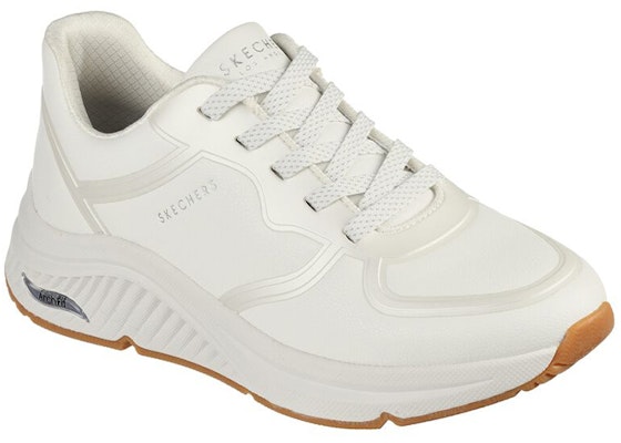 (Women) Skechers Arch Fit: S-Miles Mile Makers 'White' 155570-WHT Shop (Women) Skechers Arch Fit: S-Miles Mile Makers 'White' 155570-WHT