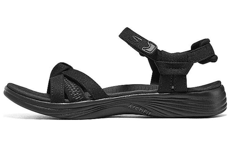 (Women) Skechers Arch Fit Sandal 'Anti-Slip Durable' 141370-BKGY