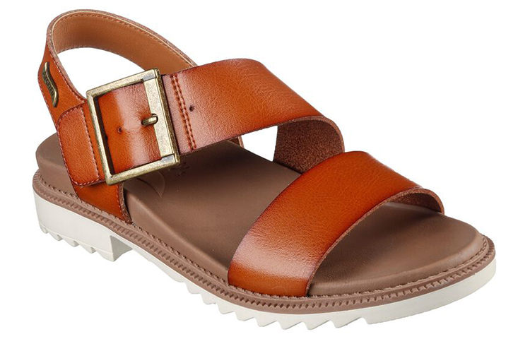 Lookbook (W) Sandalia Skechers Arch Fit 'Comfort Hook-and-Loop Marrón' 163336-LUG