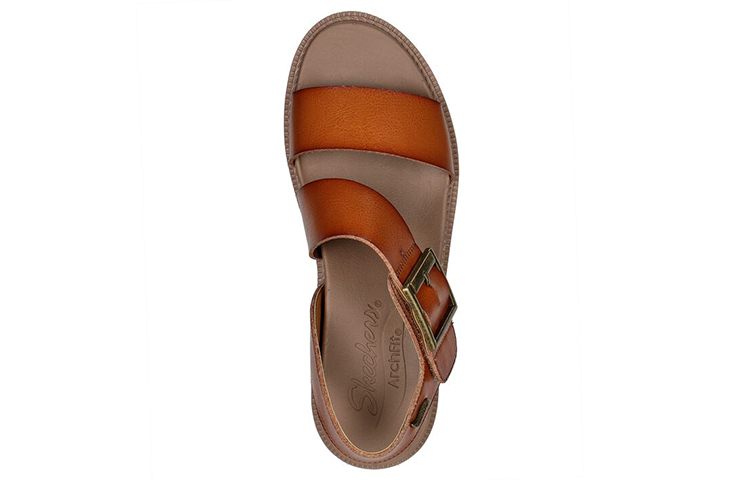Shop (W) Sandalia Skechers Arch Fit 'Comfort Hook-and-Loop Marrón' 163336-LUG