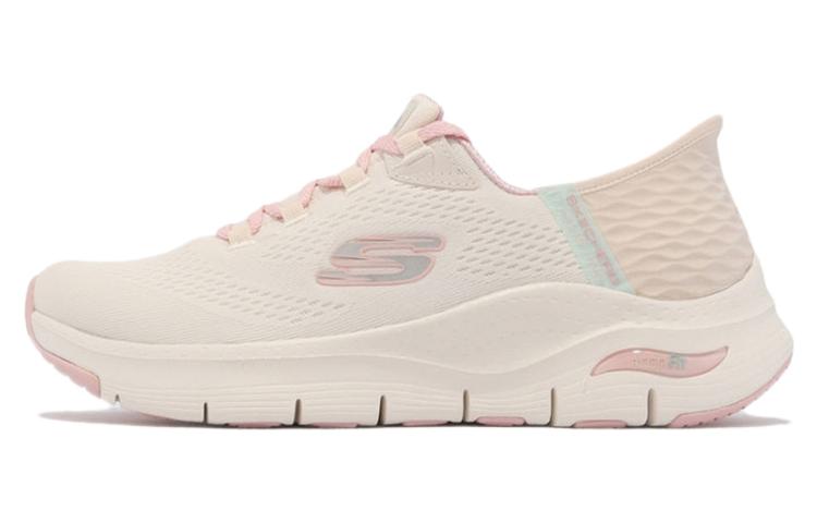 (Women) Skechers Arch Fit Slip-Ins 'Beige Pink' 149568-OFPK