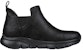 (W) Skechers Arch Fit Smooth 'Black Chelsea' Kasut Lelaki Hitam Chelsea 167367-BBK