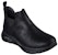 (W) Skechers Arch Fit Smooth 'Black Chelsea' Kasut Lelaki Hitam Chelsea 167367-BBK
