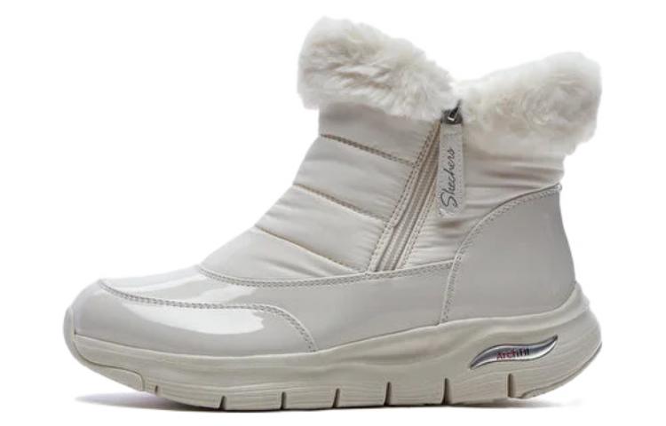 (Women) Skechers Arch Fit Smooth 'Cool Puff Patent Leather White' 167252-WWHT