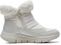 Order (W) Skechers Arch Fit Smooth 'Cool Puff Kulit Putih Berkilat' 167252-WWHT