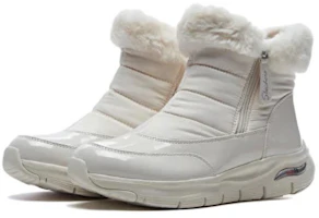 Lookbook (W) Skechers Arch Fit Smooth 'Cool Puff Cuero Patentado Blanco' 167252-WWHT
