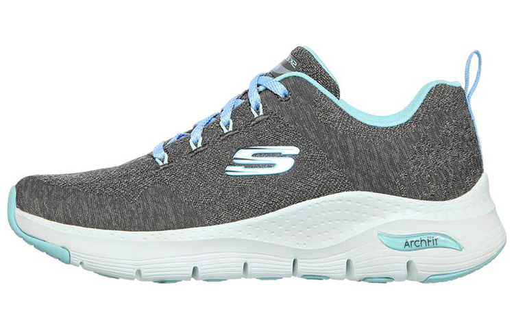 (Women) Skechers Arch Fit Sports Shoes Gray/Blue 149414-CCTQ