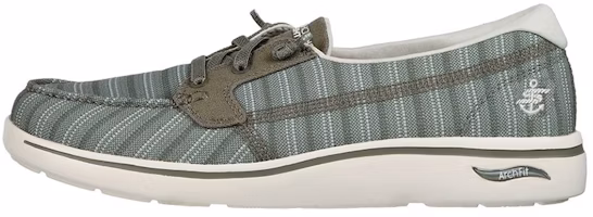 (Women) Skechers Arch Fit Uplift-Anchored 'Green Slip-On' 136606-OLV (Women) Skechers Arch Fit Uplift-Anchored 'Green Slip-On' 136606-OLV