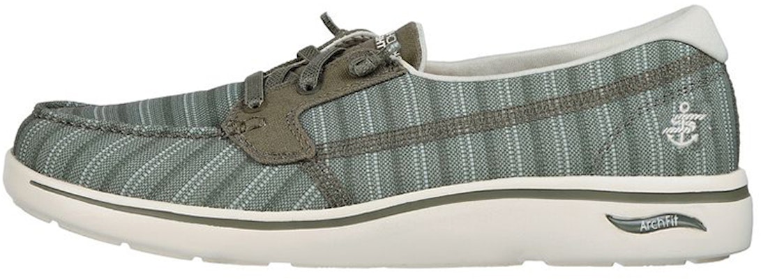 (Women) Skechers Arch Fit Uplift-Anchored 'Green Slip-On' 136606-OLV Buy (Women) Skechers Arch Fit Uplift-Anchored 'Green Slip-On' 136606-OLV