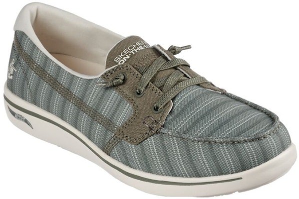 Skechers Arch Fit Uplift-Anchored 一腳蹬運動休閒鞋 女款 綠色 Lookbook Skechers Arch Fit Uplift-Anchored 一腳蹬運動休閒鞋 女款 綠色
