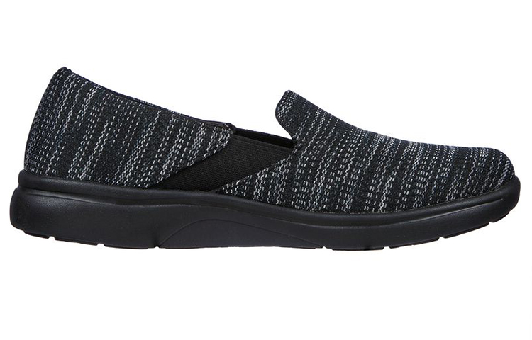 Order (Women) Skechers Arch Fit Uplift 'Cheerful Black Slip-On' 136576-BKGY