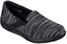 Lookbook (W) Skechers Arch Fit Uplift 'Cheerful Black Slip-On' Kasut Slip-On Hitam Ceria 136576-BKGY