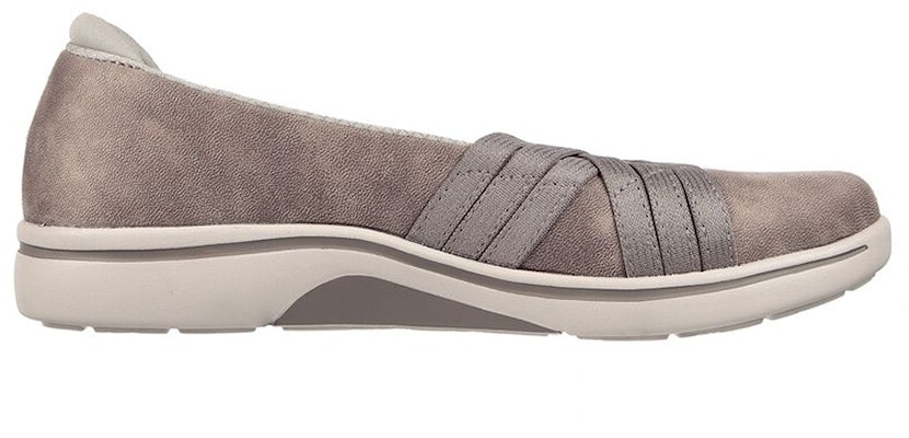 Skechers Arch Fit Uplift-Precious 休閒運動一腳蹬 女款 深灰褐色 Order Skechers Arch Fit Uplift-Precious 休閒運動一腳蹬 女款 深灰褐色