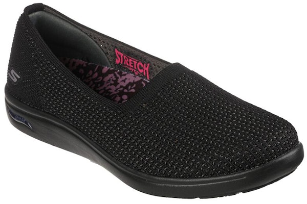 Skechers Arch Fit Uplift-Sweet 休閒運動懶人鞋 女款 黑色 Lookbook Skechers Arch Fit Uplift-Sweet 休閒運動懶人鞋 女款 黑色