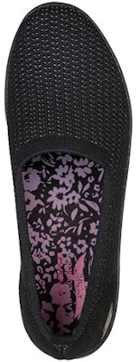 Skechers Arch Fit Uplift-Sweet 休閒運動懶人鞋 女款 黑色 Shop Skechers Arch Fit Uplift-Sweet 休閒運動懶人鞋 女款 黑色