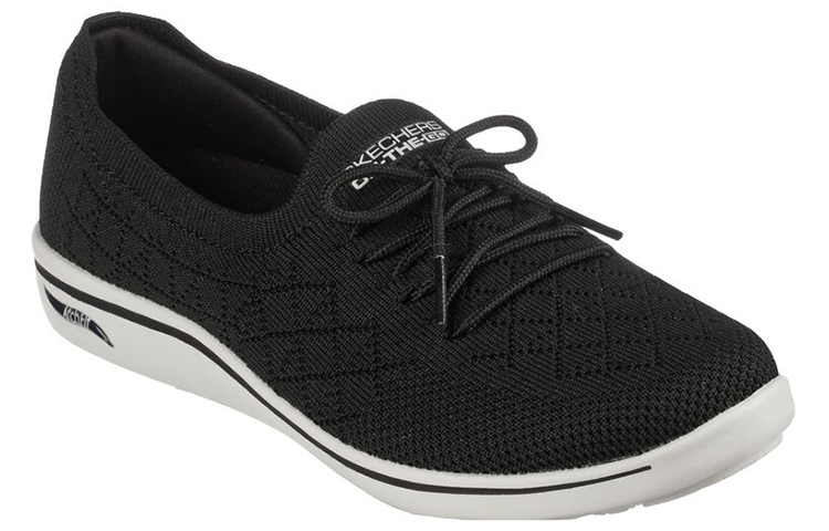 Lookbook (Women) Skechers Arch Fit Uplift Black 'Perfect Slip-On' 136634-BKW