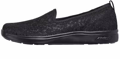 (Women) Skechers Arch Fit Uplift Black 'Simplified Comfort Slip-On' 136561-BBK (Women) Skechers Arch Fit Uplift Black 'Simplified Comfort Slip-On' 136561-BBK