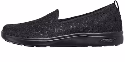 (Women) Skechers Arch Fit Uplift Black 'Simplified Comfort Slip-On' 136561-BBK (Women) Skechers Arch Fit Uplift Black 'Simplified Comfort Slip-On' 136561-BBK