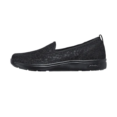 (W) Skechers Arch Fit Uplift Black 'Simplified CMFT Slip-On'