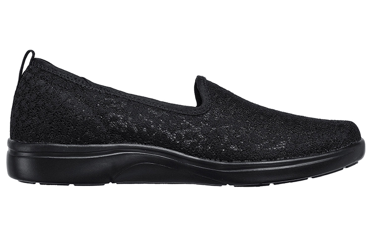 Order (Women) Skechers Arch Fit Uplift Black 'Simplified Comfort Slip-On' 136561-BBK
