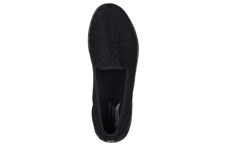 Shop (Women) Skechers Arch Fit Uplift Black 'Simplified Comfort Slip-On' 136561-BBK