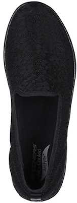 (Women) Skechers Arch Fit Uplift Black 'Simplified Comfort Slip-On' 136561-BBK Shop (Women) Skechers Arch Fit Uplift Black 'Simplified Comfort Slip-On' 136561-BBK