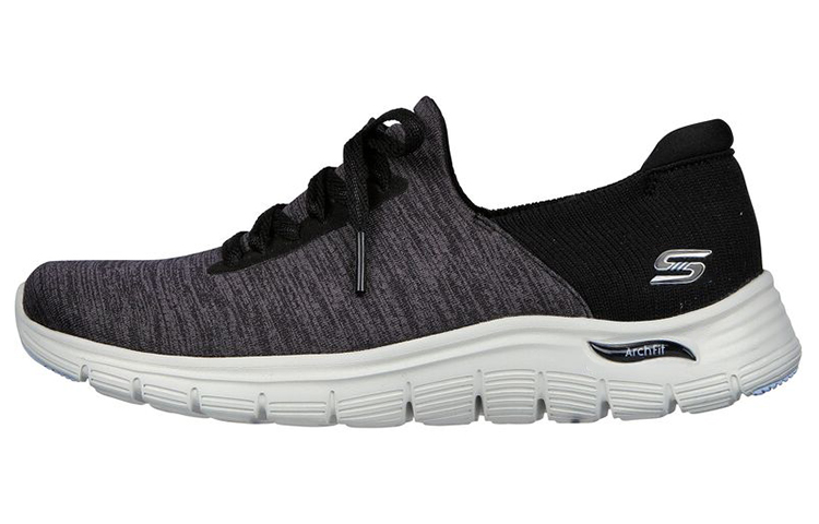 (Women) Skechers Arch Fit Vista 'Black Grey White' 104373-BKLV