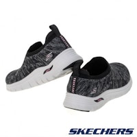 (W) 스케쳐스 아치 핏 비스타 캐주얼 슈즈 블랙 104371WBKPK Details for (W) 스케쳐스 아치 핏 비스타 캐주얼 슈즈 블랙 104371WBKPK