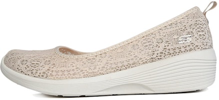 (Women) Skechers Ary Air Days Loafers White 23758-NAT (Women) Skechers Ary Air Days Loafers White 23758-NAT