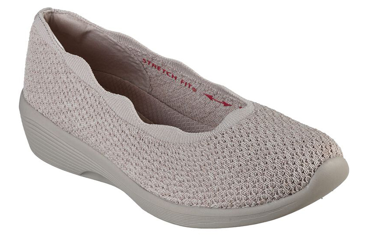 Lookbook (Women) Skechers Arya-Small Talk 'Grey-Brown' 158508-TPE
