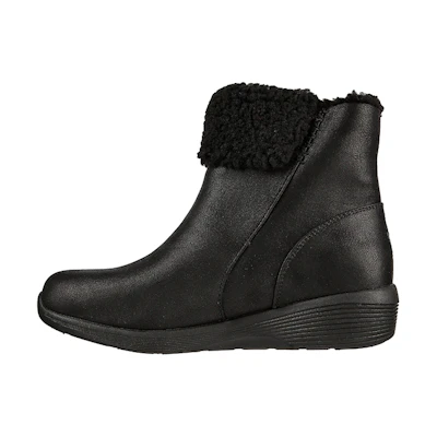 (W) Skechers Arya 'Black Snow Boot'