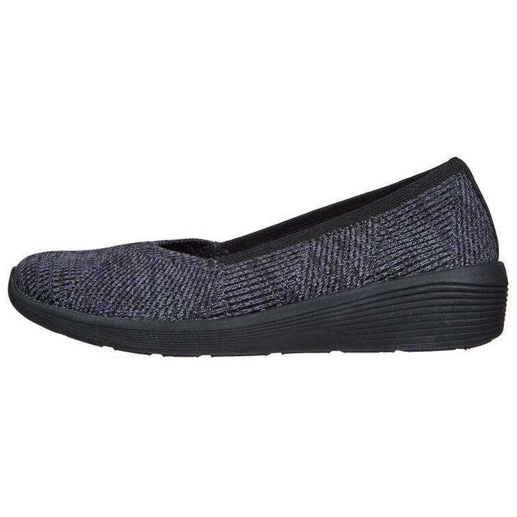 (Women) Skechers Arya Low Slip-On 'Black' 'Good Morning' 158512-BLK
