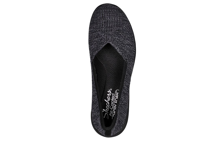 Shop (Women) Skechers Arya Low Slip-On 'Black' 'Good Morning' 158512-BLK
