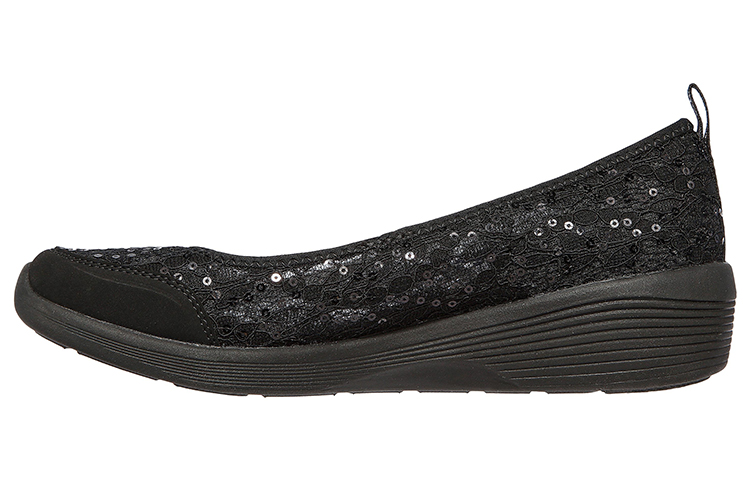 (Women) Skechers Arya Sheer Glamour 'Black Slip-On' 104115-BBK