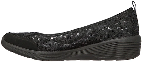 (Women) Skechers Arya Sheer Glamour 'Black Slip-On' 104115-BBK (Women) Skechers Arya Sheer Glamour 'Black Slip-On' 104115-BBK