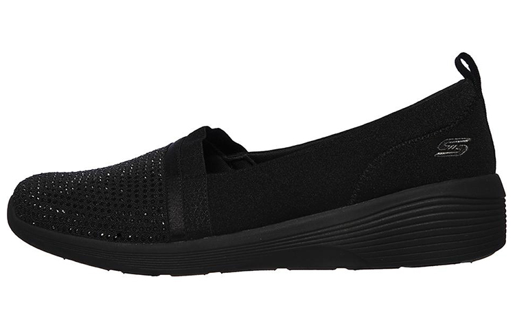 (Women) Skechers Arya Shine and Glow 'Black Slip-On' 104110-BBK