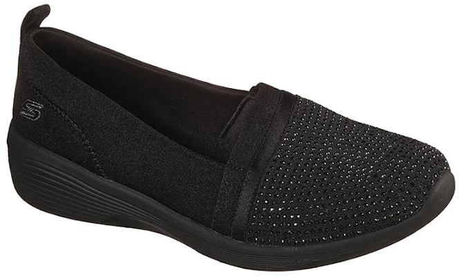 (Women) Skechers Arya Shine and Glow 'Black Slip-On' 104110-BBK Lookbook (Women) Skechers Arya Shine and Glow 'Black Slip-On' 104110-BBK