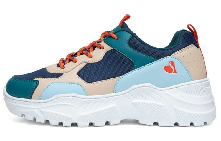 (Women) Skechers B-Rad Running Shoes Blue 155056-NVNT