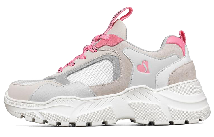 (Women) Skechers B-Rad Running Shoes Grey/Pink 155175-GYMT