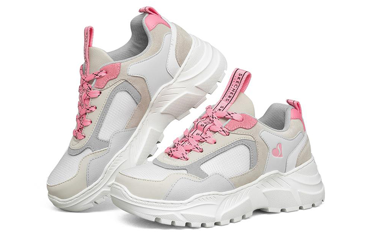 Lookbook (W) Skechers B-Rad Scarpe Running Grigio/Rosa 155175-GYMT