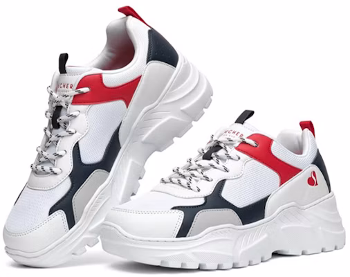 (W) Sepatu Lari Skechers B-Rad Putih/Merah 155056-WNVR Lookbook (W) Sepatu Lari Skechers B-Rad Putih/Merah 155056-WNVR